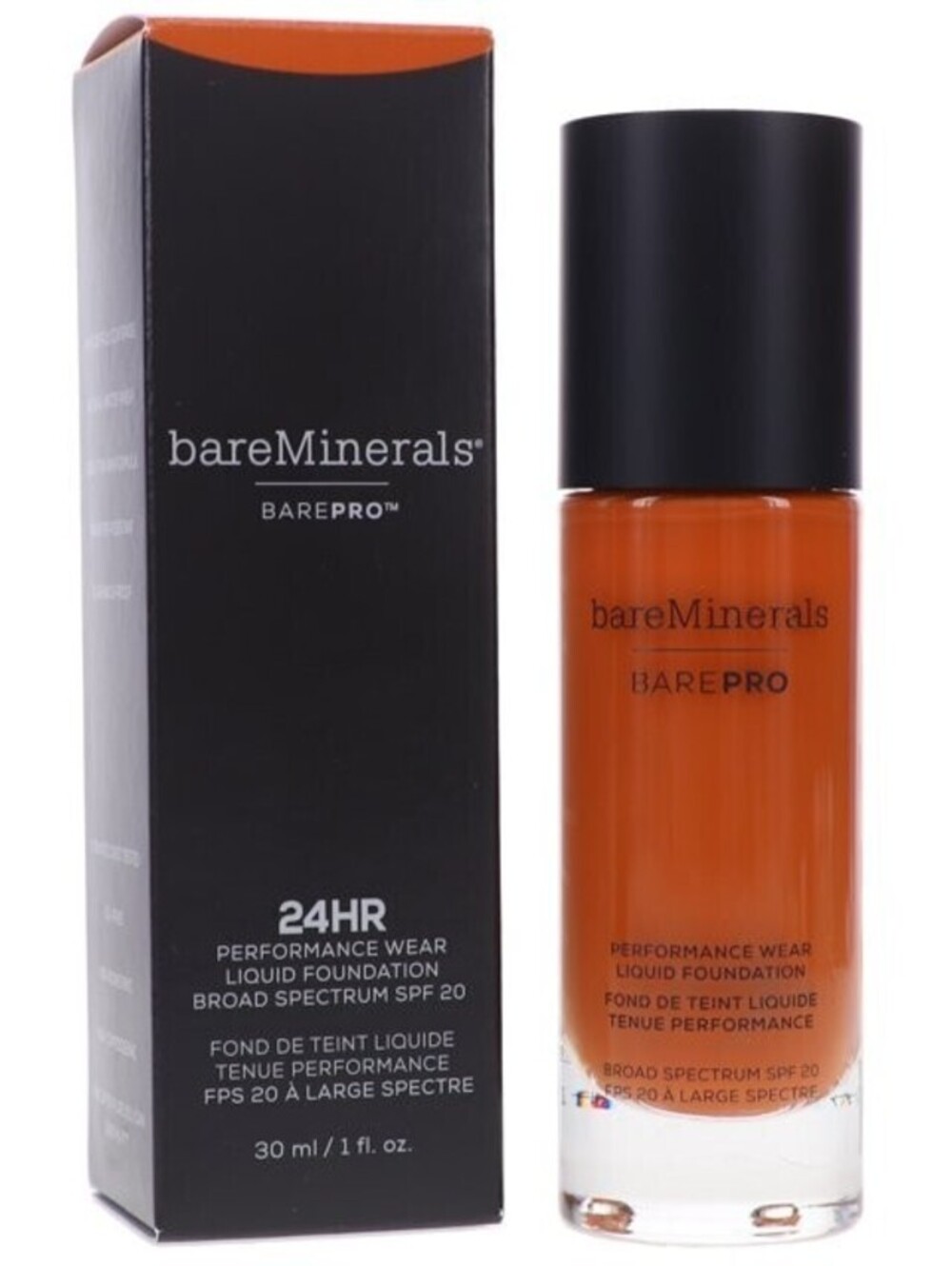 BAREMINERALS Barepro Performance Wear Liquid Foundation- SHADE: Maple 24.5 -1 Oz